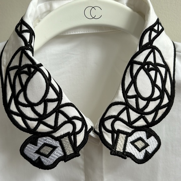 Anne Fontaine blouse with detachable collar - Picture 4 of 6